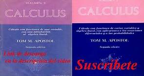 Calculo Tom Apóstol Vol. 1 y 2 en Español 2 Ed