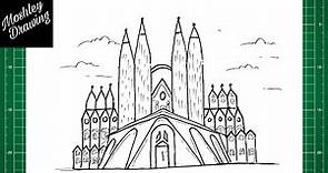 How to Draw Sagrada Familia Church