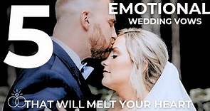 5 Wedding Vows That Will Make You Cry! | Heartfelt Emotional Wedding Vows Compilation 💍