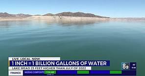 At Lake Mead, 1 inch equals 2 billion gallons