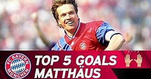Top 5 Goals | FC Bayern Legend Lothar Matthäus