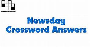 Newsday Crossword Answers for Sunday, March 7, 2021 ( 2021-03-07 )