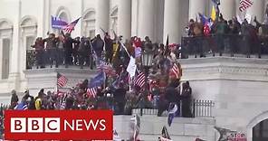 Chaos in Washington as Trump supporters storm Capitol and force lockdown of Congress - BBC News