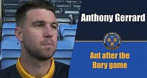 INTERVIEW | Anthony Gerrard post Bury (H) - Town TV