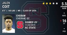 Jalen Coit, 2020 Wide Receiver, NC State