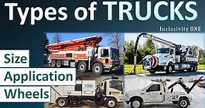Types of Trucks | Classification of Trucks based on Size, Wheels & Application| InclusivityONE