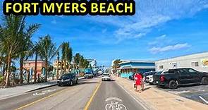Fort Myers Beach Florida Driving Through