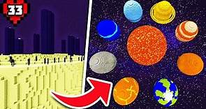 How I Built the Entire Solar System in Minecraft Hardcore!