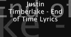 Justin Timberlake Until The End of Time Lyrics