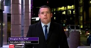 MP Douglas Ross gets called a Anchor live on channel 4 news - 31.1.24