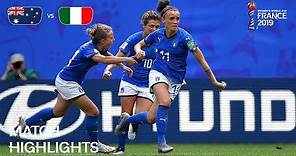 Australia v Italy | FIFA Women’s World Cup France 2019 | Match Highlights