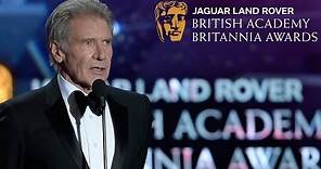 Harrison Ford accepts the Albert R. Broccoli Britannia Award FULL SPEECH