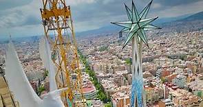 La Sagrada Familia de Barcelona. 4k Drone