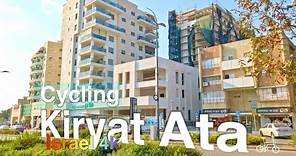 Cycling Kiryat Ata, Virtual Tour in Haifa District | Israel 4k