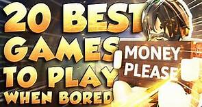 Top 20 Best Roblox Games to play when your bored