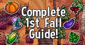 A Complete Guide for your First Fall - Stardew Valley