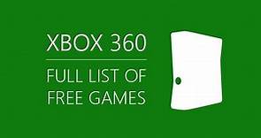 Free Xbox 360 Games