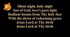 Silent night lyrics - Christmas carol - Christmas song 2011 - piano and voice music