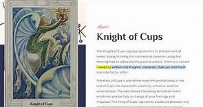 Knight of Cups | Thoth Readings Tarot