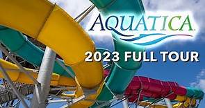 Aquatica San Antonio 2023 Full Water Park Tour | High-Thrill Water Slides, Animal Experience & More