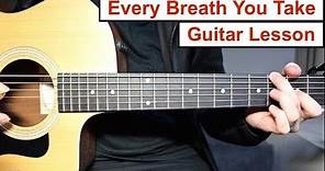Every Breath You Take - The Police | Guitar Lesson (Tutorial) How to play the Main Riff