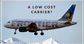 Why did Frontier Airlines become a low-cost carrier?