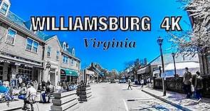 Williamsburg 4K - Driving Downtown - Virginia
