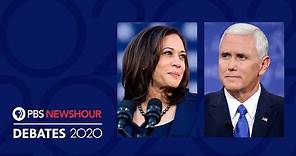 WATCH LIVE: The 2020 Vice Presidential Debate | Special Coverage & Analysis | PBS NewsHour