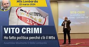 Vito Crimi all'assemblea regionale del Movimento 5 Stelle Lombardia