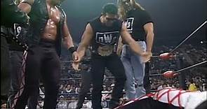 Eric Bischoff NWO Promo. Marcus Bagwell turns on tag partner Scotty Riggs to join the NWO! (WCW)