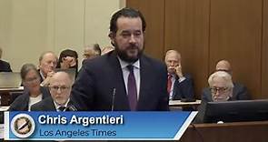Chris Argentieri of Los Angeles Times at AB 886 hearing