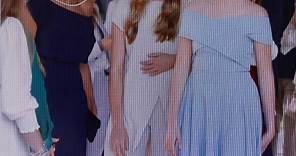 Princess Leonor and Infanta Sofía looking gorgeous today as they preside over the delivery of the Princess of Girona Awards 2022. - July 4 2022 #princessleonor #ifantasofia #princesleonorofspain #ifantasofia🇪🇸💗 #spain #fypシ #ratuletiziaofspain #royalfamily