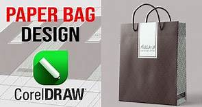 How To Design a CHOCOLATE Paper Bag | Shopping Bag | in CorelDraw