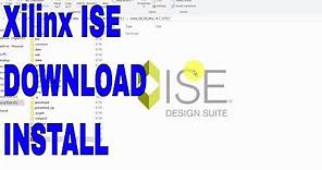 how to download and install xilinx ISE on windows