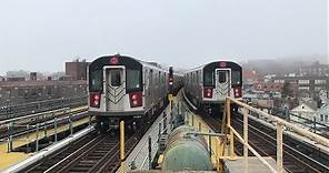 MTA New York City Subway Morning Rush Hour R188 7 Trains w/ CBTC Signalling (4/9/19)