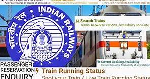 How to find train running status and Indian Railways passenger reservation enquiry without any apps