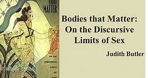 Judith Butler's "Bodies that Matter" (Book Note)