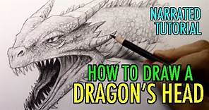 How to Draw a Dragon's Head: Narrated Tutorial