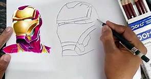 How to draw Ironman drawing // Easy Ironman drawing