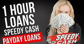 Fast Cash 1 Hour Loans: Speedy Cash 1 Hour Payday Loans