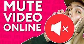 How to Mute a Video Online - Remove Audio from Video