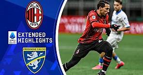 AC Milan vs. Frosinone : Extended Highlights | Serie A | CBS Sports Golazo