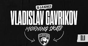 Defenseman Vladislav Gavrikov | 01.11.24 LA Kings Morning Skate Media before Florida Panthers