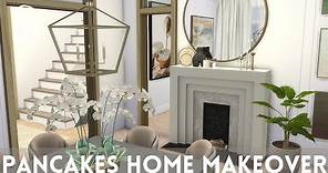 PANCAKES HOME ELEGANT MAKEOVER || Sims 4 || CC SPEED BUILD + CC List