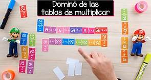 Dominó de las tablas de multiplicar para imprimir | Matemóvil