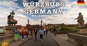 Würzburg, Germany - Walking Tour 4K - Amazing city in Bavaria that everyone should see