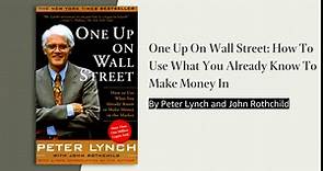 Should You Read - One Up On Wall Street? Review
