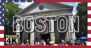 Boston en 4k Ultra HD | Visite Complète de la Ville de Boston aux USA 🇺🇲 | Lieux Important à Voir