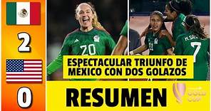 MÉXICO venció a Estados Unidos y clasificó primero de grupo a cuartos de final | Copa Oro Femenina