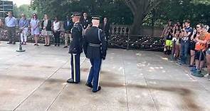 Changing of the guard (2023) Tomb of the Unknown Soldier.
